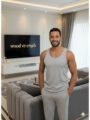 Lüx Wood Erkek Lüx Pamuk Penye Atlet Premium Rahat Lüx Erşah