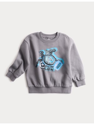 Marks & Spencer Pamuk Karışımlı Avengers Sweatshirt (2-8 Yaş)