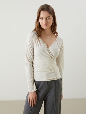 Lc Waikiki Yeni Sezon Kruvaze Yaka Kadın Bluz