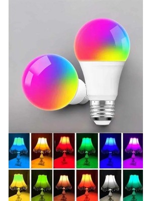 Marsilyan Led Ampul Enerji Dostu Rgb Işıklı 100w Led Işık