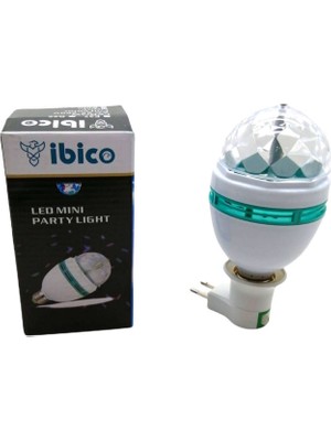 Go İthalat 3W Adaptörlü Dönebil Disko Lamba (5332)