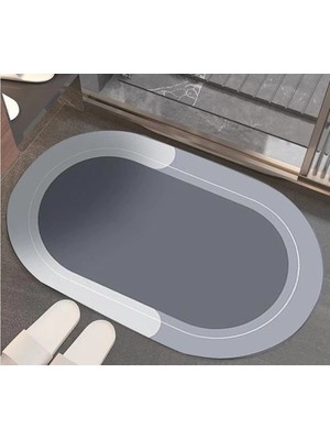 No 35 Moda Oval Süper Emıcı Banyo Paspası