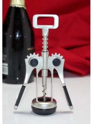 No 35 Moda Paslanmaz Çelik Tirbuşon Şarap Açacağı Model 4