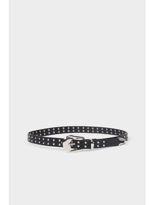 DeFacto Kadın Oval Toka Suni Deri Klasik Kemer G7075AXNS