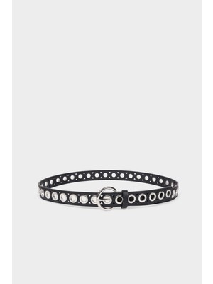 DeFacto Kadın Oval Toka Suni Deri Klasik Kemer G7076AXNS