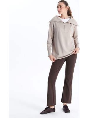 Lc Waikiki Yeni Sezon Beli Lastikli Ispanyol Paça Kadın Tayt Pantolon