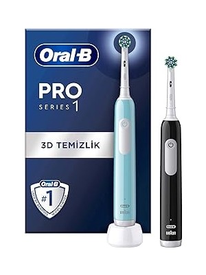 SHC4200 Series 1 Ikili Paket, Siyah ve Elektrikli Diş Fırçaları, 2 Diş Fırçası Başlığı, Bra