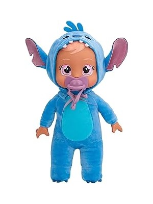 SHC4200 Cry Babies 9 Inç Peluş Bebek Minik Sarılmalar Stitch'ten Esinlenen 18 Ay ve Üzeri Çoc