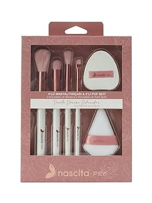 SHC4200 Nascita 4lü Makyaj Fırçası ve 2li Puf Seti - 161