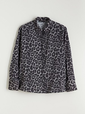 Lc Waikiki Yeni Sezon Leopar Desenli Kadın Gömlek