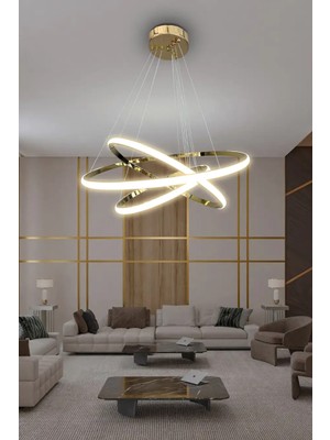 G-Light 3' Lü Çember Modern Sarkıt LED Avize