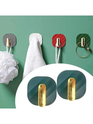 No 35 Moda 2li Yapışkanlı Retro Askılık Dolap Kapak Kulpu Yeşil