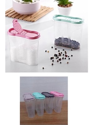 No 35 Moda Plastik Kapaklı Majör Baharatlık Baharat Saklama Kutusu Kabı