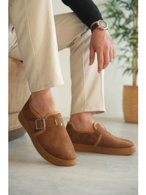 bebekokusu Kb-Kx1 Kuback Taba Kürklü Günlük Erkek Ayakkabı