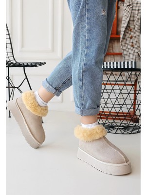 bebekokusu Edali Bej Süet Bot