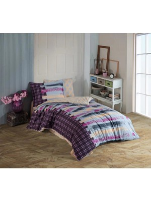 No 35 Moda Hobby Tek Kişilik Poplin Nevresim Takımı Vivaldi Gri