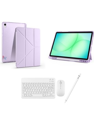 Redmud Teknoloji Ipad 11.nesil A16 2025 A3354 A3355 ile Uyumlu Standlı Kılıf Klavye Mouse ve Dokunmatik Kalem Seti