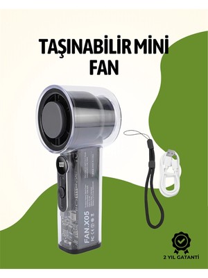 No 35 Moda Sessiz Çalışan Taşınabilir Fan | Dijital Göstergeli | 100 Kademeli Hız Ayarı