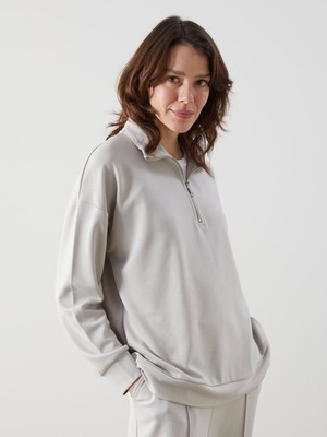 Lc Waikiki Yeni Sezon Dik Yaka Kadın Sweatshirt