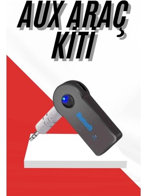 No 35 Moda Tüm Cihazlara Uyumlu Bluetooth Aux Araç Kiti Siyah