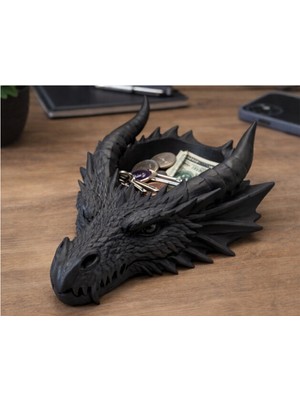Atölye Matris Dragon Ejderha Ejder Kafası Biblo Anahtarlık Organizer 3D Baskı Pla Plastik 17 x 14 x 9