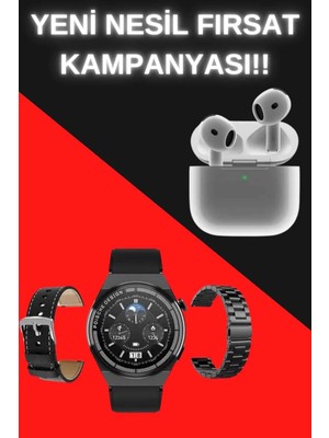 No 35 Moda Akıllı Saat ve Kulaklık Seti Bildirim Görme Arama Cevaplama Anc Özelliği