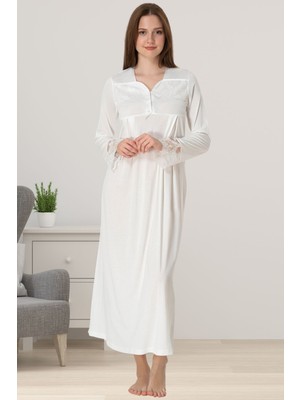 Effortt Ekru Hamile Lohusa Gecelik