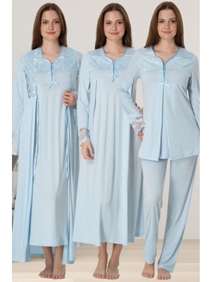 Effortt Mavi Hamile Lohusa Set