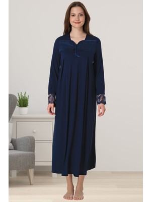 Effortt Lacivert Hamile Lohusa Gecelik