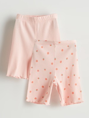 Lc Waikiki Yeni Sezon Organik Kumaş Beli Lastikli Kız Bebek Tayt 2'li