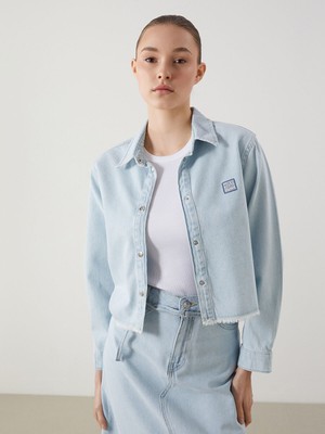 Lc Waikiki Yeni Sezon Gömlek Yaka Kadın Jean Ceket