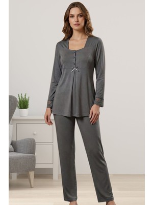 Effortt Füme Hamile Lohusa Pijama Takımı