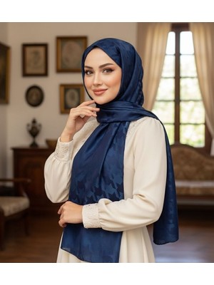 Revam Collection Kazayağı Deseni Ipeksi Jakar Şal