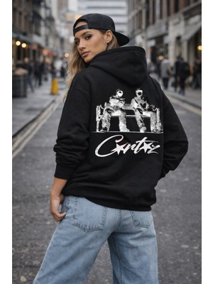 Camblys Unisex Cortiez Bank Baskılı Oversize Sweatshirt