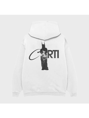 Camblys Unisex Carti Sırt Baskılı Oversize Kapüşonlu Sweatshirt