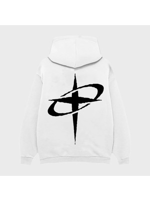 Camblys Logo Sırt Baskılı Oversize Kapüşonlu Sweatshirt