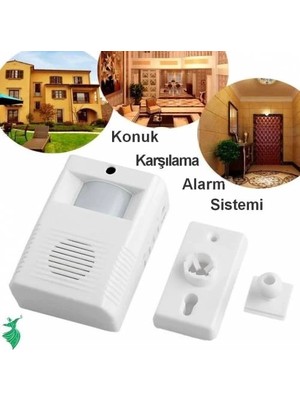 No 35 Moda Kablosuz Hareket Sensörlü Konuk Karşılama Kapı Alarm Sistemi Seti