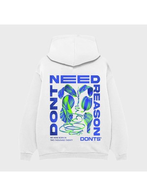 Camblys Need Sırt Baskılı Oversize Kapüşonlu Sweatshirt