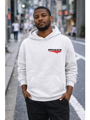 Camblys Dısaster Logo Baskılı Overisze Kapüşonlu Sweatshirt