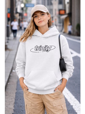Camblys Trinity Ön Baskılı Oversize Kapüşonlu Sweatshirt