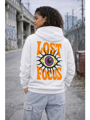 Camblys Lost Focus Baskılı Oversize Kapüşonlu Sweatshirt