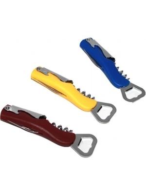 No 35 Moda Çok Amaçlı ve Kullanışlı Metal Tirbişon - Açacak 4 Fonksiyonlu