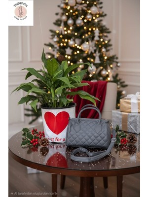 Trendniva Kapitone Desenli El ve Omuz Çantası