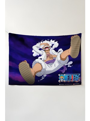 Charmbi One Piece Duvar Örtüsü – Çok Renkli Anime Temalı Kumaş Oda Dekoru Tapestry