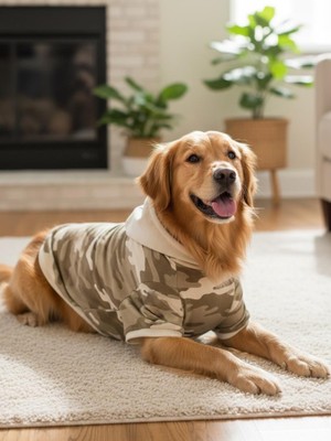 Kemique Soft Safari Kapüşonlu Köpek Sweatshirt – Orta ve Büyük Irklar