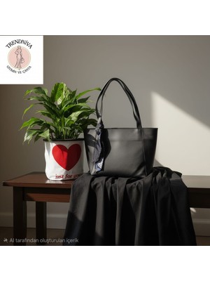 Trendniva Fular Detaylı El ve Omuz Çantası