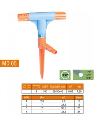 No 35 Moda 2 Yönlü & T Normal Sprink Fıskiye
