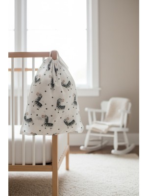 Soft and Baby Zebra Müslin Kese