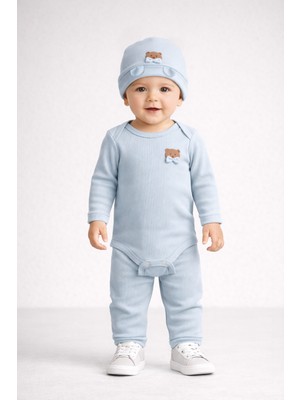 Raporlu Armalı Erkek 3 Parça Badili Bebek Takım