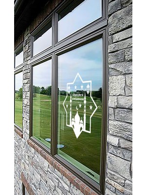 Beta Moda Hub Hoşgeldin Ya Şehri Ramazan Oto Cam Sticker 40*40 cm